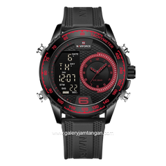 NAVIFORCE NF-9199M Digital Analog Black Rubber Strap