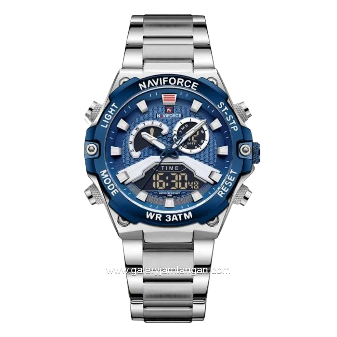 NAVIFORCE NF-9207M Silver Stainless Steel Strap