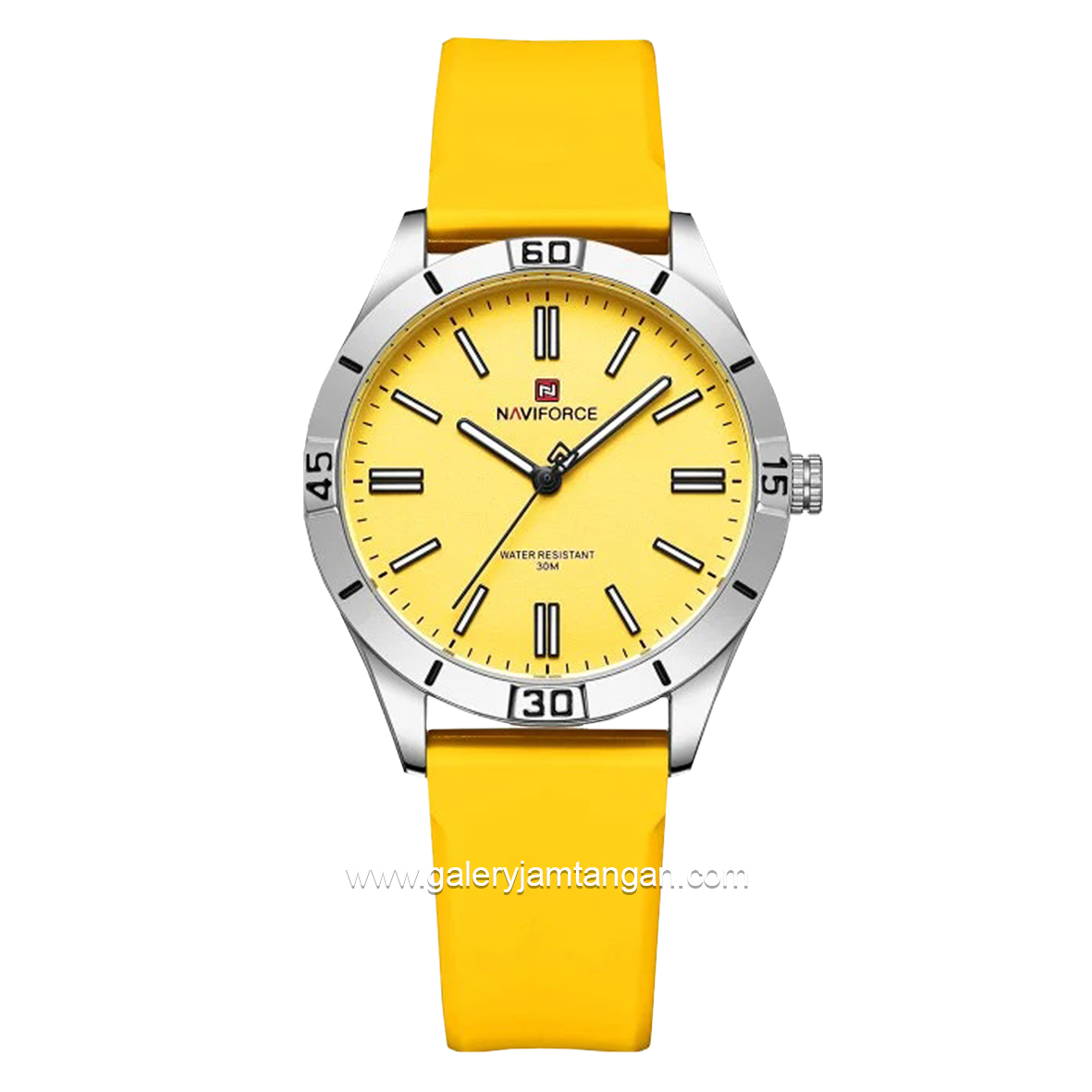 NAVIFORCE NF-5041L Yellow Rubber Strap