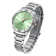 NAVIFORCE NF-5029L Silver Dial Green Stainless Steel Strap