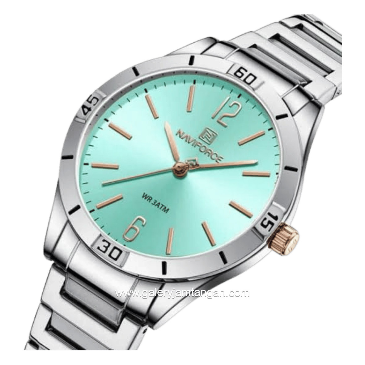NAVIFORCE NF-5029L Silver Dial Blue Stainless Steel Strap