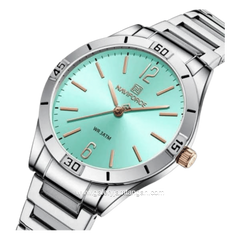 NAVIFORCE NF-5029L Silver Dial Blue Stainless Steel Strap