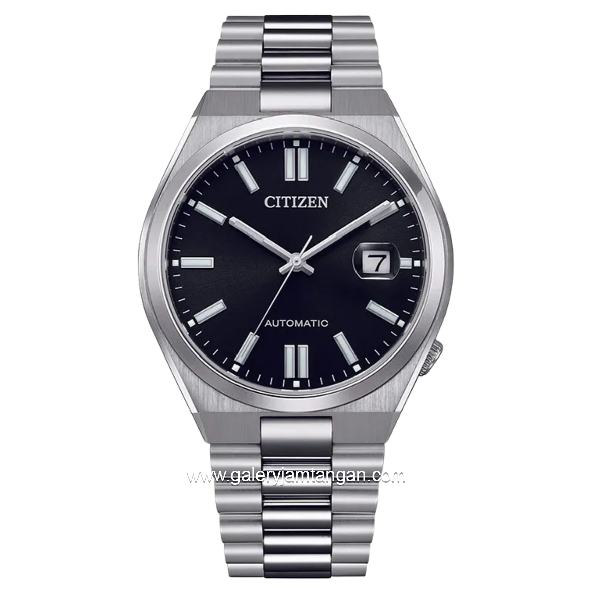 CITIZEN TSUYOSA NJ0150-81E Silver Dial Hitam Automatic Stainless Steel