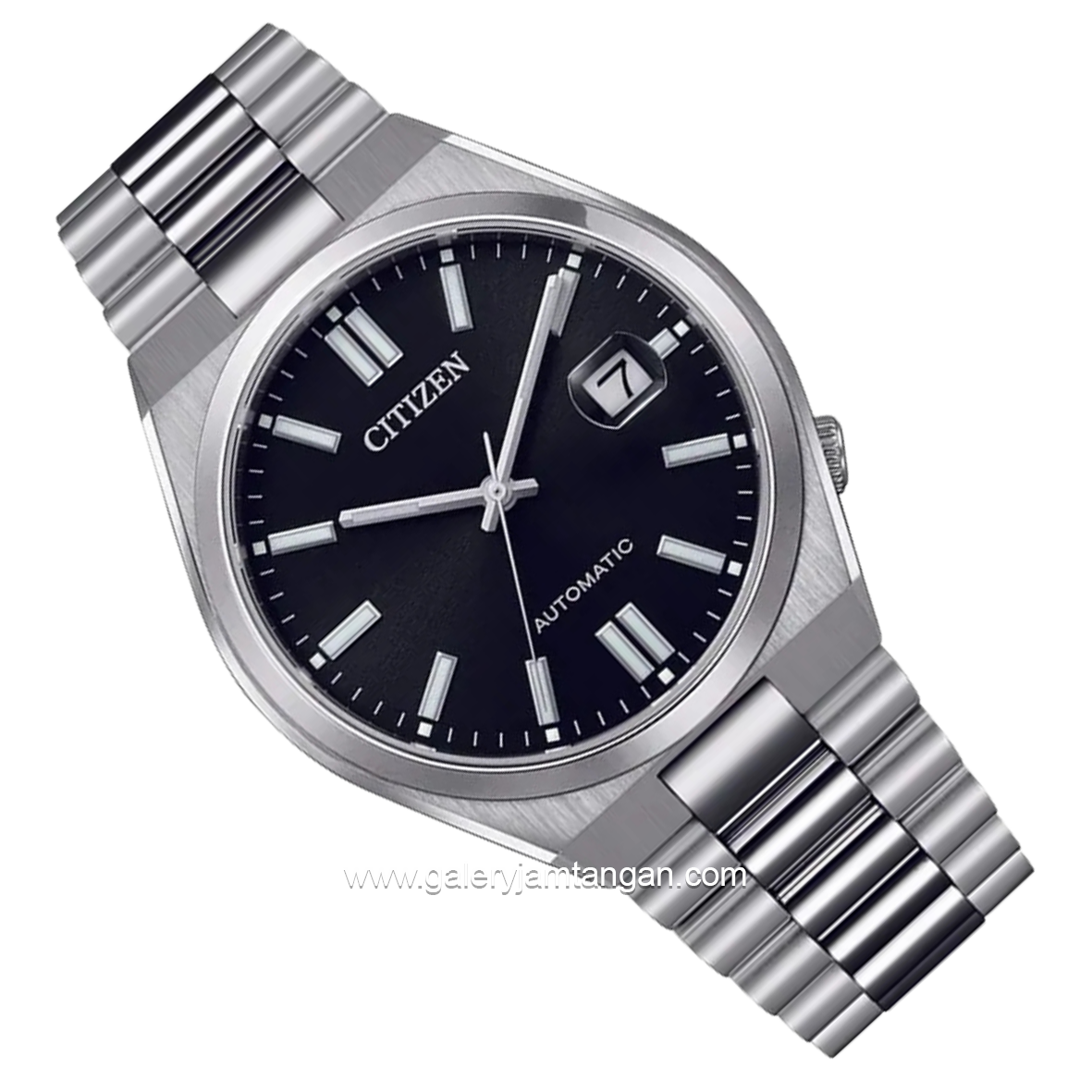 CITIZEN TSUYOSA NJ0150-81E Silver Dial Hitam Automatic Stainless Steel