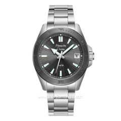 Alexandre Christie AC 6682 MDBTEDG Dark Grey Dial Stainless Steel Strap