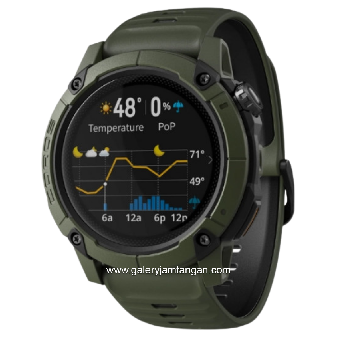 Coros Nomad Green Silicone Strap