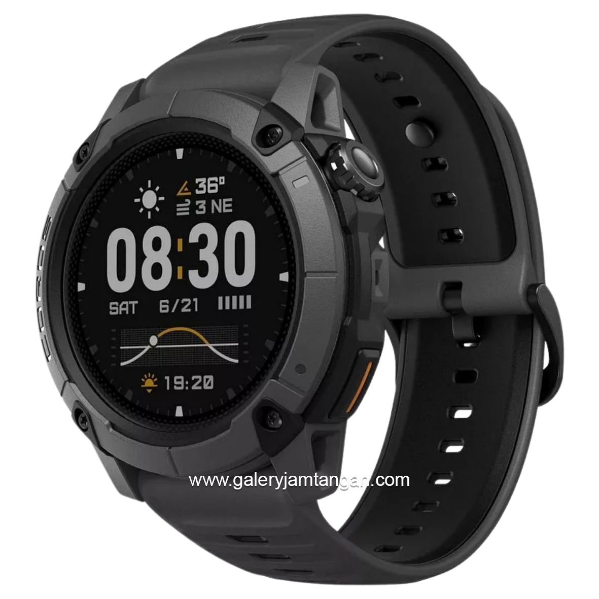 Coros Nomad Dark Grey Silicone Strap