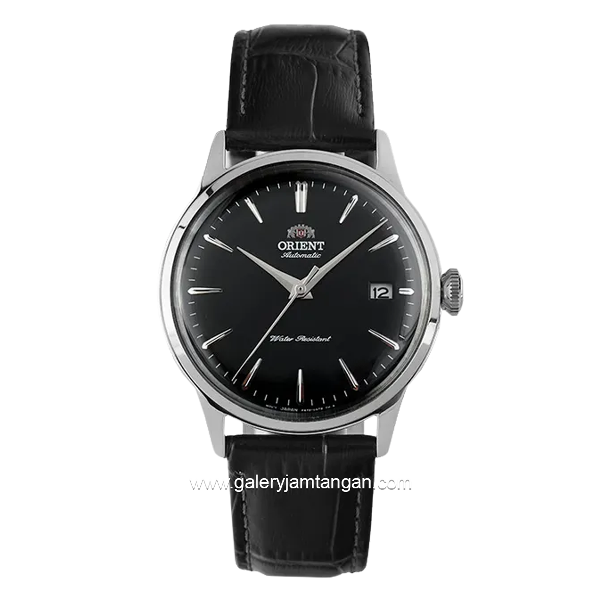 ORIENT BAMBINO 38 MM RA-AC0M02B30B Automatic Black Silver Leather Strap