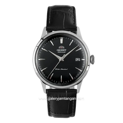 ORIENT BAMBINO 38 MM RA-AC0M02B30B Automatic Black Silver Leather Strap