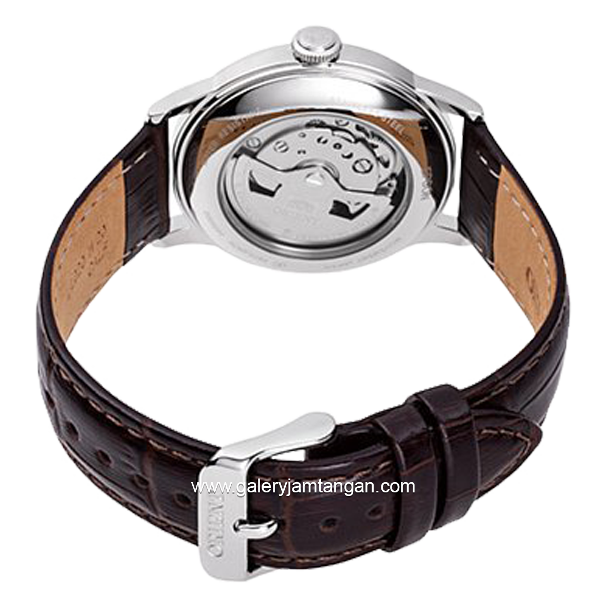 ORIENT BAMBINO 38 MM RA-AC0M04Y30B Automatic Brown Silver Dial Beige Leather Strap