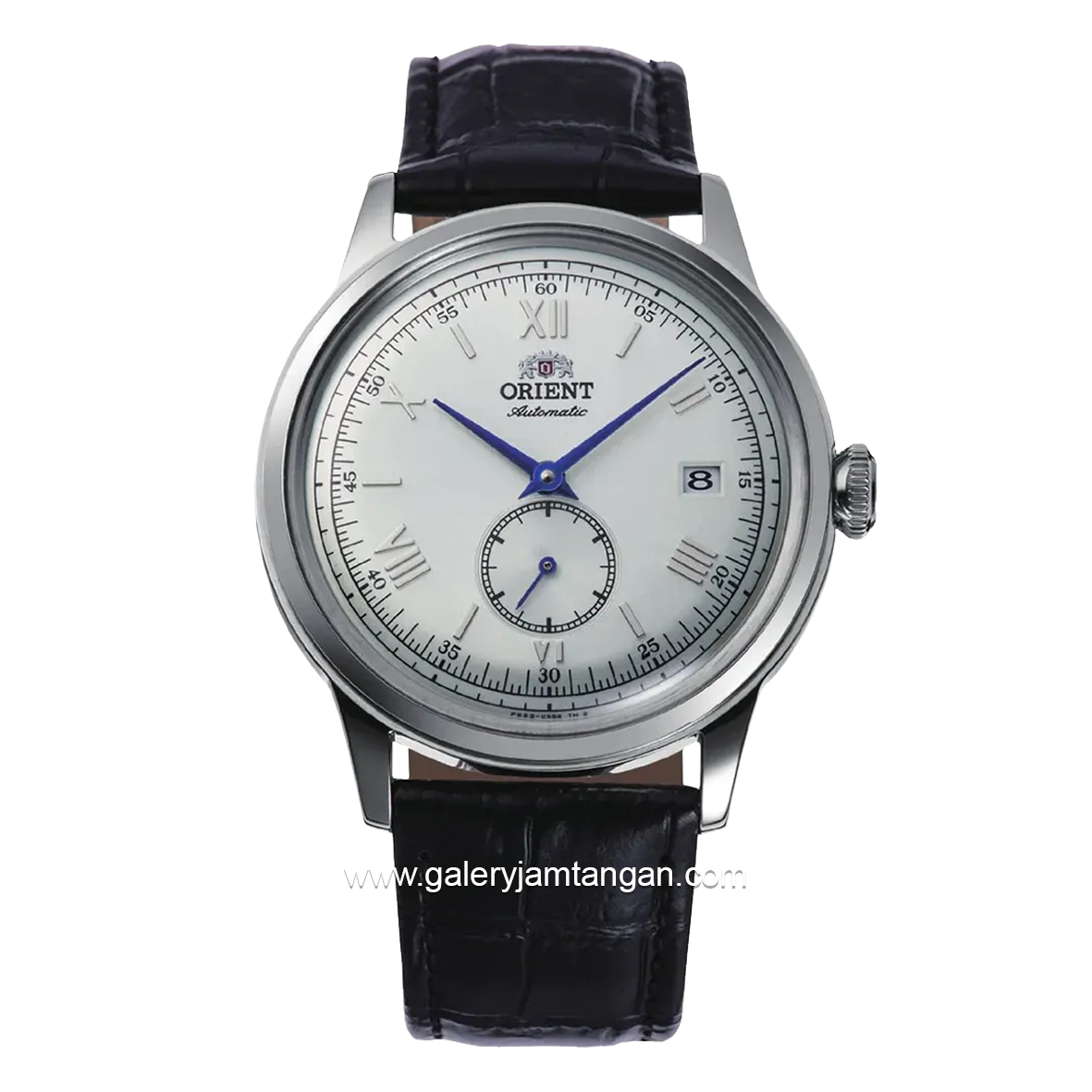 ORIENT BAMBINO VERSION 2 RA-AP0104S30B Automatic Black Silver Dial White Leather Strap