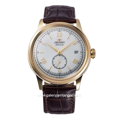 ORIENT BAMBINO VERSION 2 RA-AP0106S30B Automatic Brown Gold Dial White Leather Strap