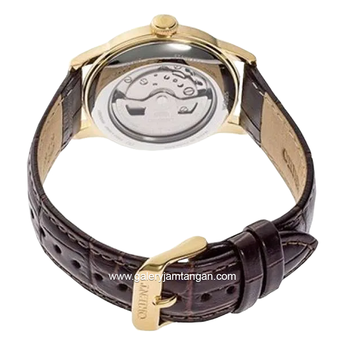 ORIENT BAMBINO VERSION 2 RA-AP0106S30B Automatic Brown Gold Dial White Leather Strap