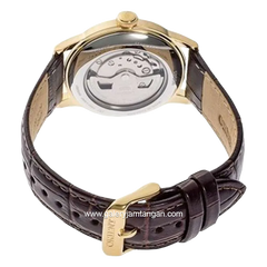 ORIENT BAMBINO VERSION 2 RA-AP0106S30B Automatic Brown Gold Dial White Leather Strap