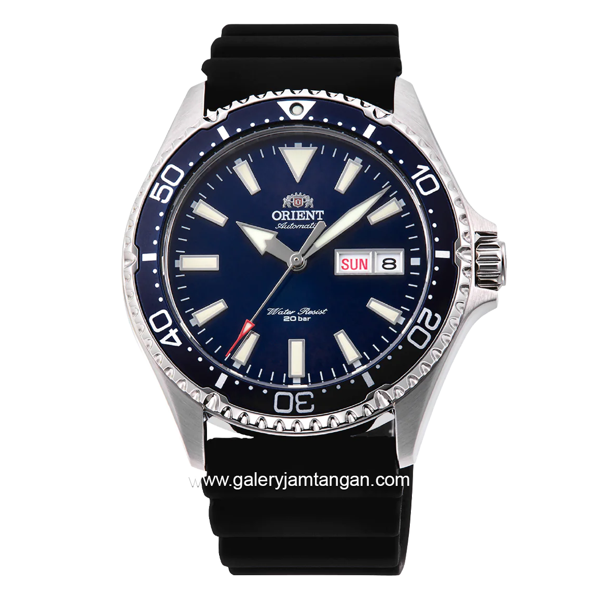 ORIENT KAMASU RA-AA0006L39B Automatic Black Dial Blue Rubber Strap