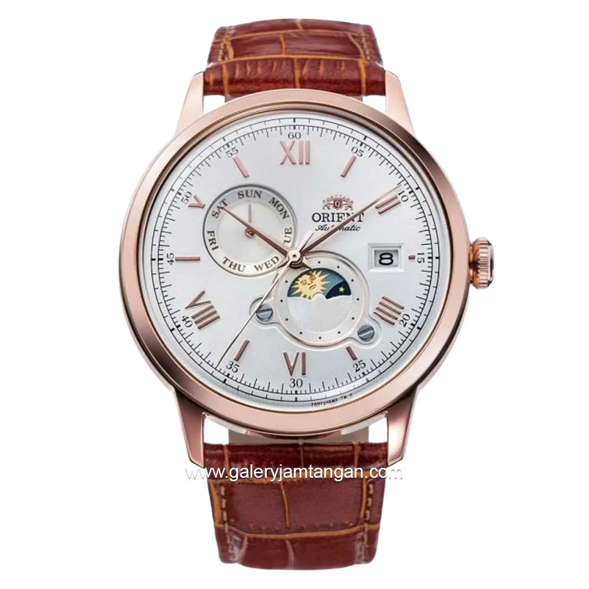 ORIENT RA-AK0801S30B SUN & MOON Automatic Leather Strap