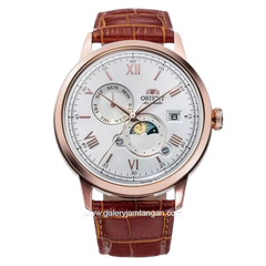 ORIENT RA-AK0801S30B SUN & MOON Automatic Leather Strap