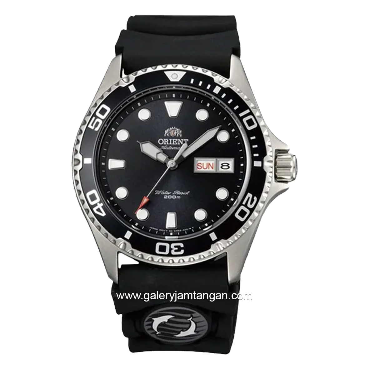 ORIENT RAY II TAA02007B9 Automatic Black Silver Rubber Strap