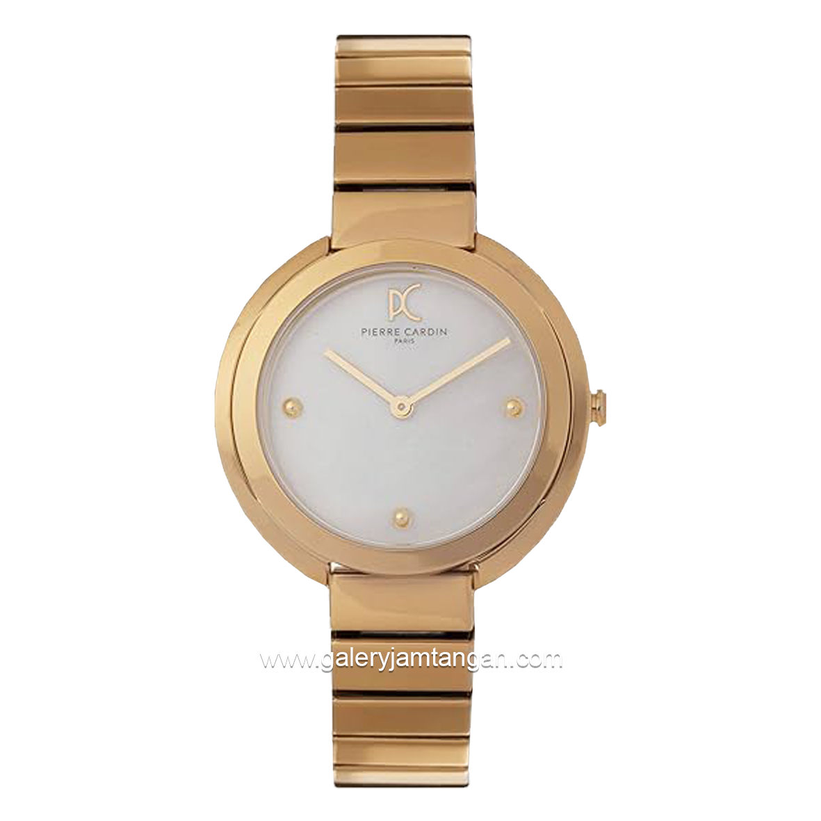 PIERRE CARDIN MONTMARTRE W-CMC.8005 Gold Dial White Stainless Steel