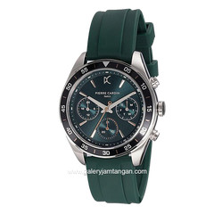 PIERRE CARDIN NATION CRISTAL CF.1004.PF Green Black Rubber Strap