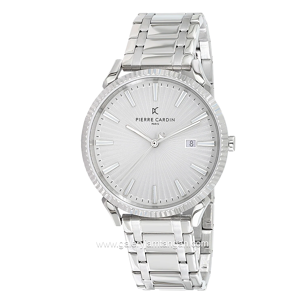 PIERRE CARDIN PIGALLE MEN-CPI.2128 Silver Dial White Stainless Steel