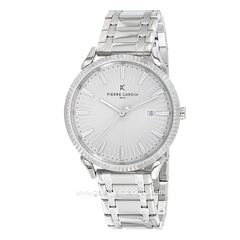 PIERRE CARDIN PIGALLE MEN-CPI.2128 Silver Dial White Stainless Steel