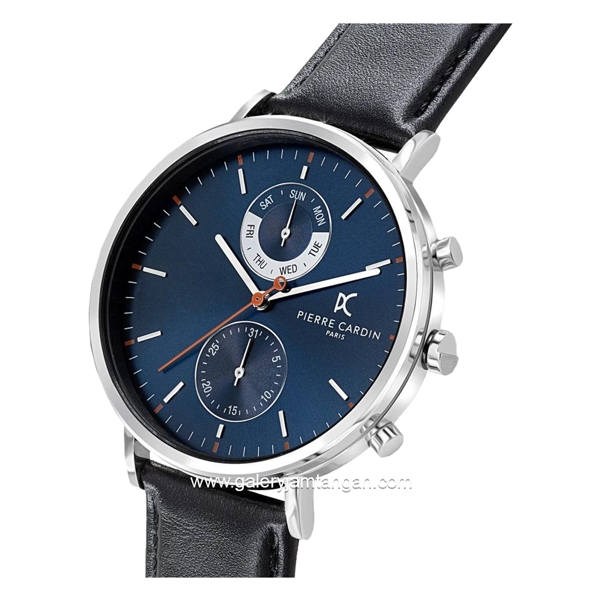 PIERRE CARDIN BONNE NOUVELLE M-CBN.3065 Black Silver Leather Strap