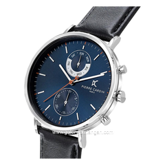 PIERRE CARDIN BONNE NOUVELLE M-CBN.3065 Black Silver Leather Strap