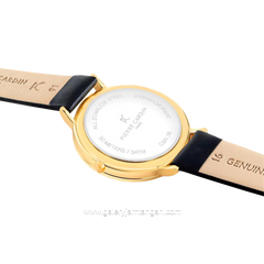 PIERRE CARDIN BONNE NOUVELLE W-CBN.3051 Women's Watch Black Gold Leather Strap
