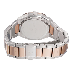 Pierre Cardin ELYSEE CHRYSANTHEM CF.1008.MU.1 Silver Rosegold Dial Black Stainless Steel