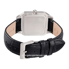 Pierre Cardin MENILMONTANT CARRE CF.1006.LB.2 Black Gold Dial Blue Leather Strap