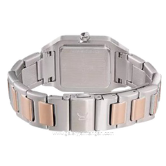 Pierre Cardin MENILMONTANT CARRE CF.1011.MU.1 Silver Rosegold Dial pInk Stainless Steel