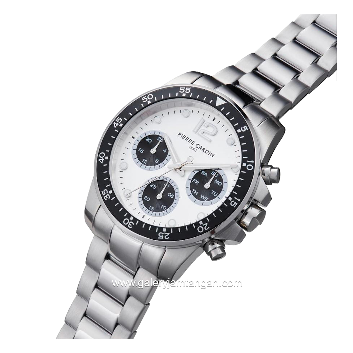 PIERRE CARDIN NATION SWANK-CNI.0013 Silver Dial White Stainless Steel
