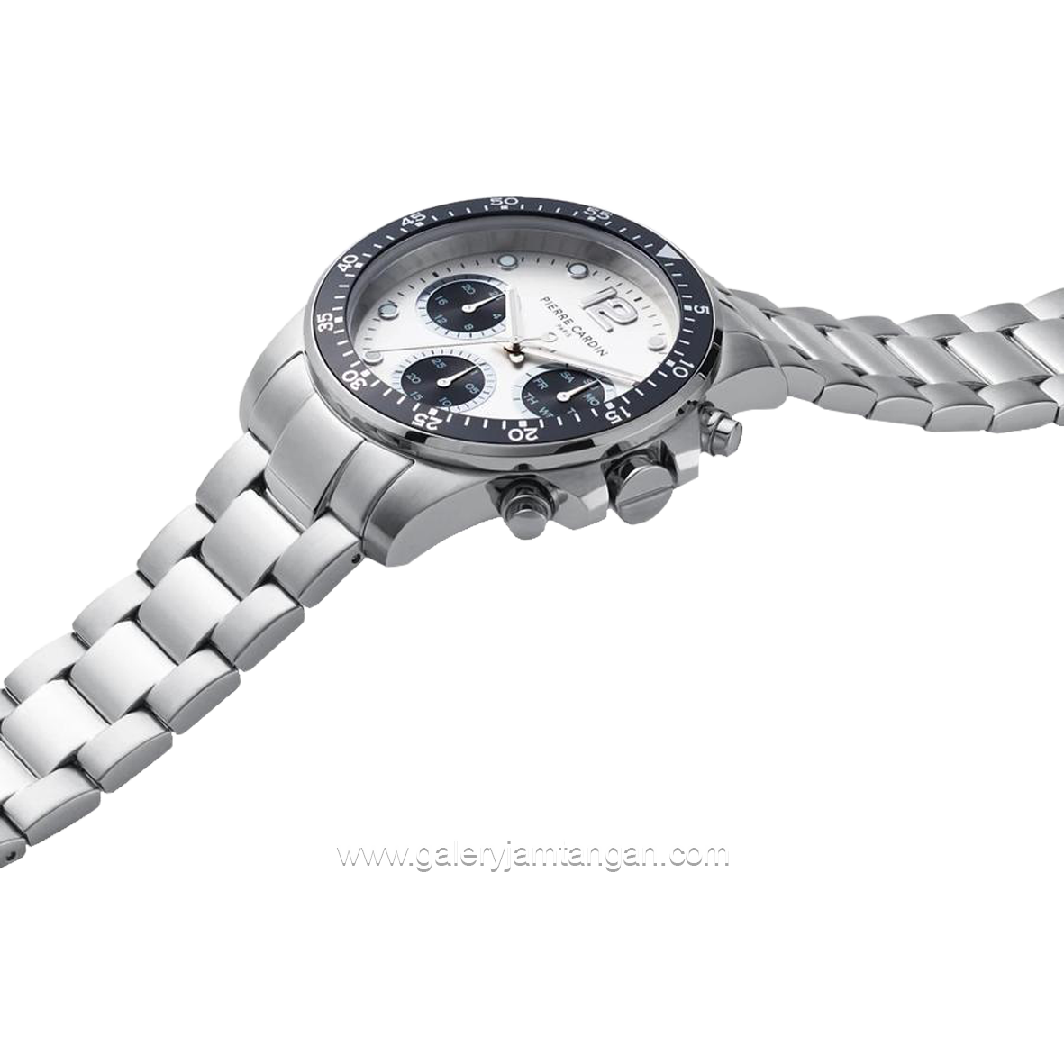 PIERRE CARDIN NATION SWANK-CNI.0013 Silver Dial White Stainless Steel