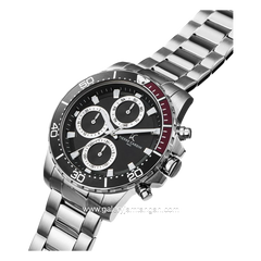 Pierre Cardin NATION VISION MENS CF.0102.SJW.5 Silver Dial Black Stainless Steel