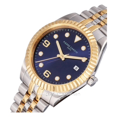 Pierre Cardin OPERA TIMBRE CF.1007.MU Silver Gold Dial Blue Stainless Steel