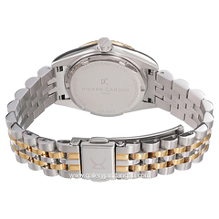 Pierre Cardin OPERA TIMBRE CF.1012.MU.1 Silver Rosegold Dial Black Stainless Steel