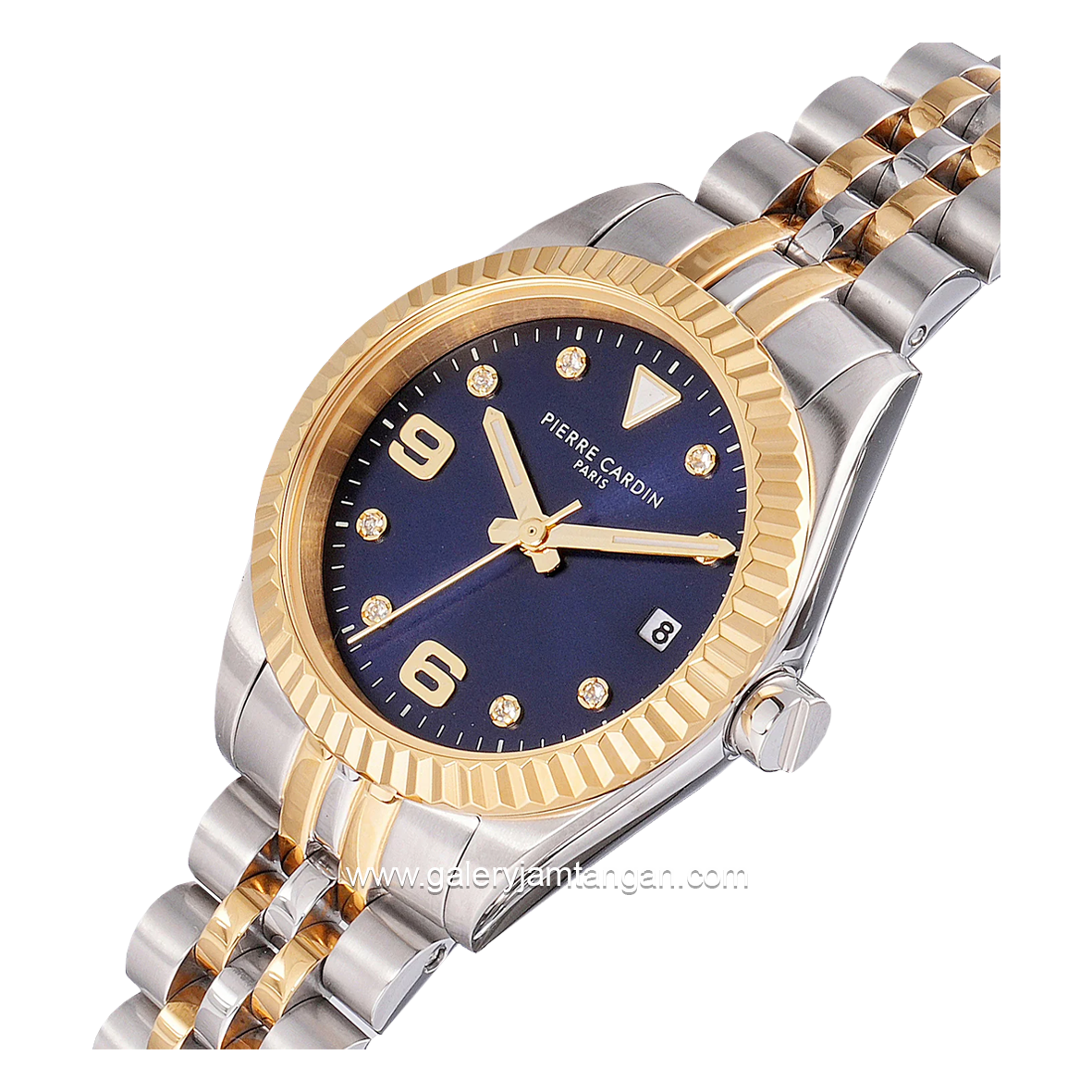 Pierre Cardin OPERA TIMBRE CF.1012.MU.3 Silver Gold Dial Blue Stainless Steel