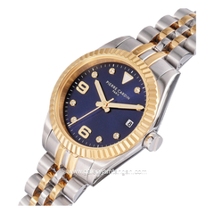 Pierre Cardin OPERA TIMBRE CF.1012.MU.3 Silver Gold Dial Blue Stainless Steel