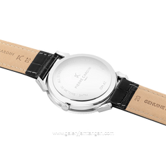 PIERRE CARDIN PIGALLE M-CPI.2131 Black Silver Leather Strap