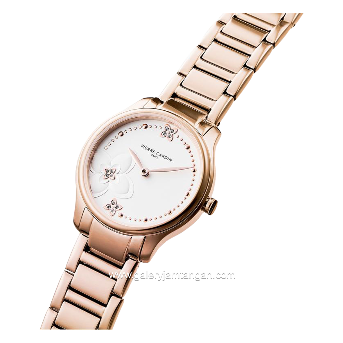 Pierre Cardin VIVIENNE TREFLE CF.0901.SC.RG Rosegold Dial White Stainless Steel Free Gelang