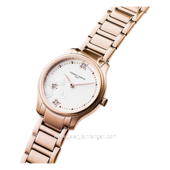 Pierre Cardin VIVIENNE TREFLE CF.0901.SC.RG Rosegold Dial White Stainless Steel Free Gelang