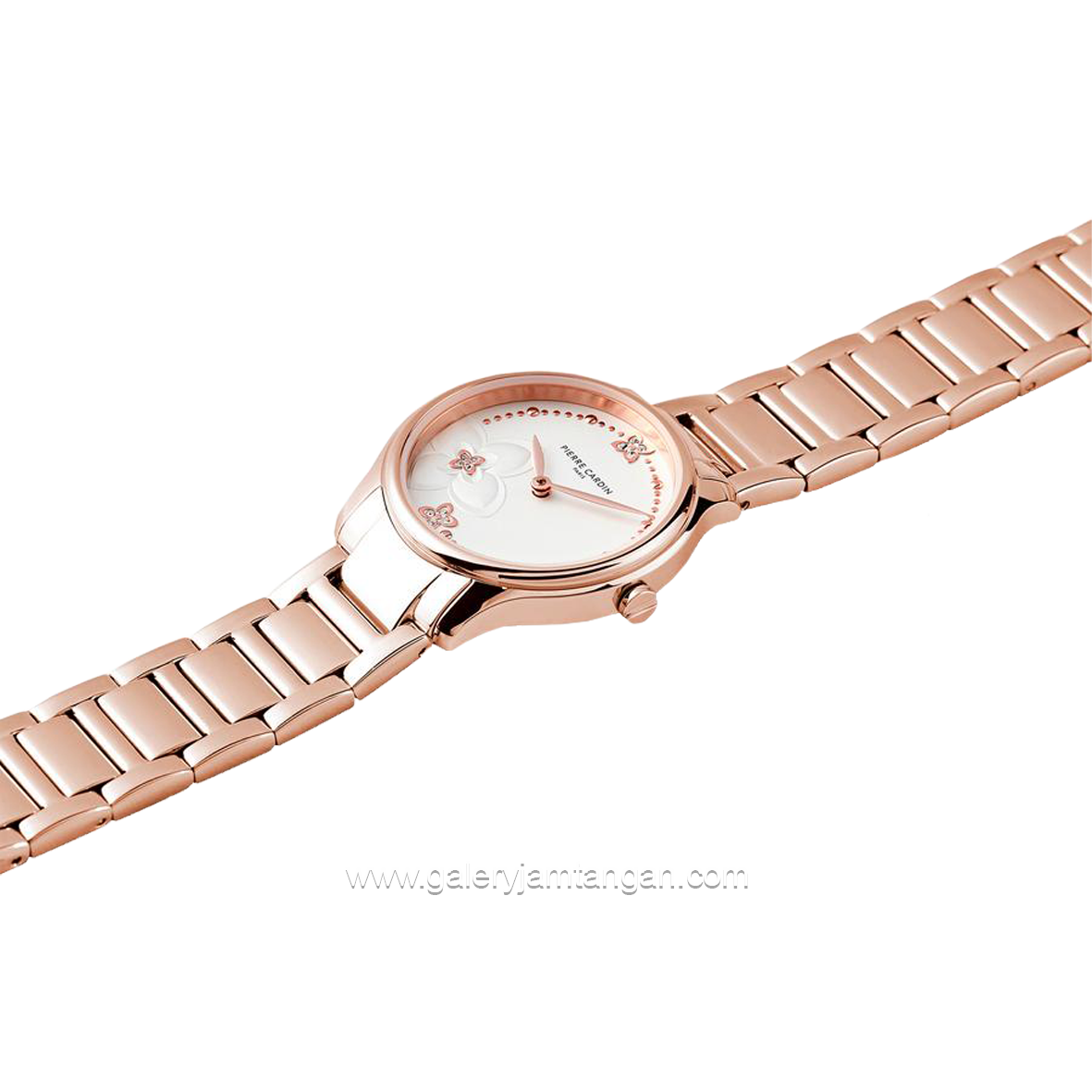 Pierre Cardin VIVIENNE TREFLE CF.0901.SC.RG Rosegold Dial White Stainless Steel Free Gelang