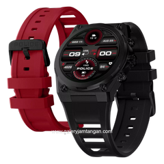 POLICE MY.AVATAR.2 PEIUN00003X2 Smartwatch Black Red Silicone + Extra Strap