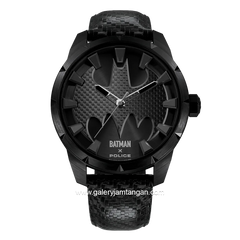 POLICE PEWGA0075502 THE BAT Carbon limited Edition Leather Strap