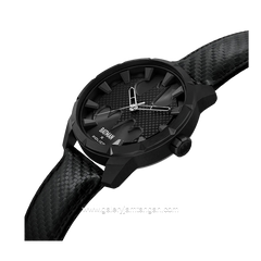 POLICE PEWGA0075502 THE BAT Carbon limited Edition Leather Strap
