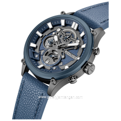 POLICE PEWGC0054205 Chronograph Blue Leather Strap