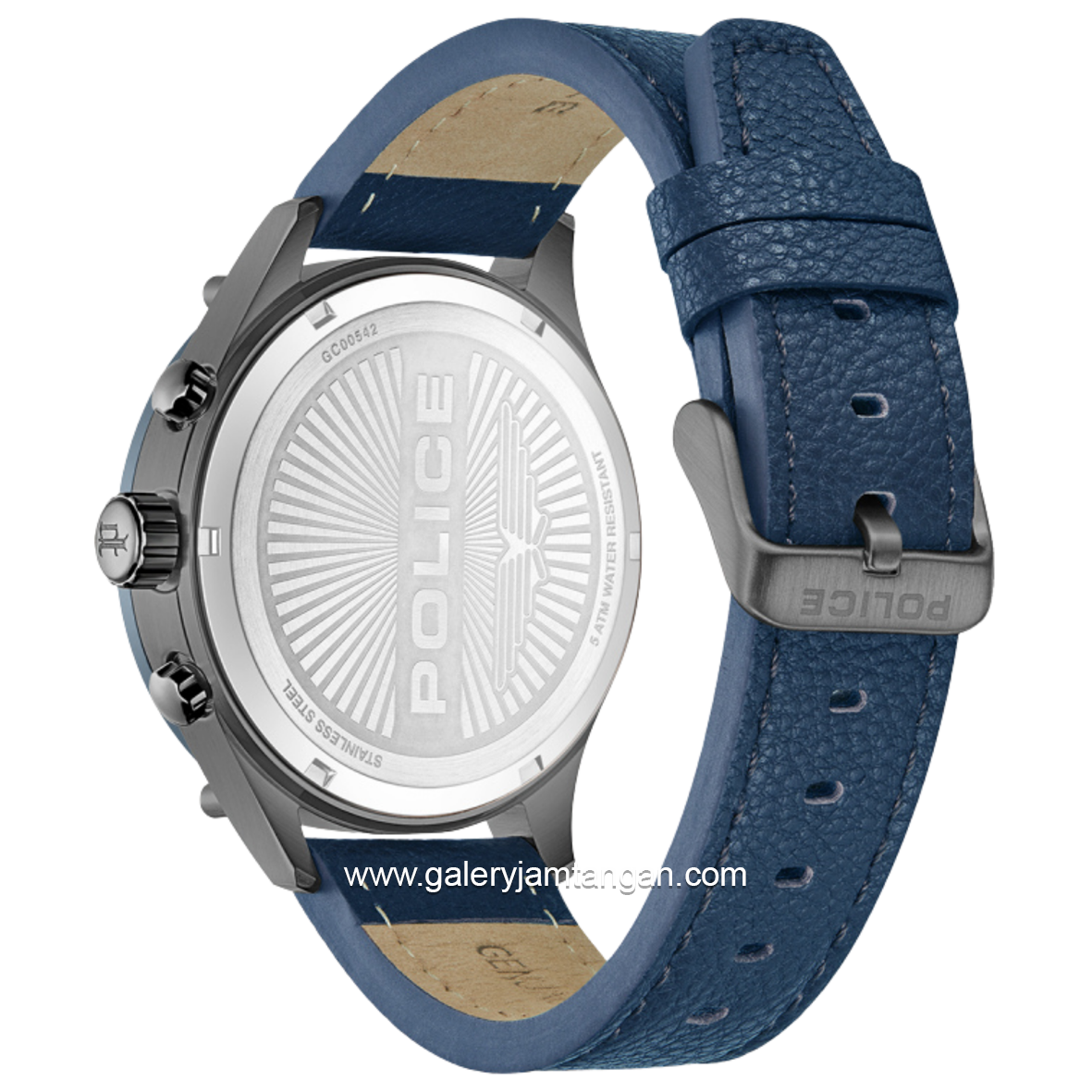 POLICE PEWGC0054205 Chronograph Blue Leather Strap