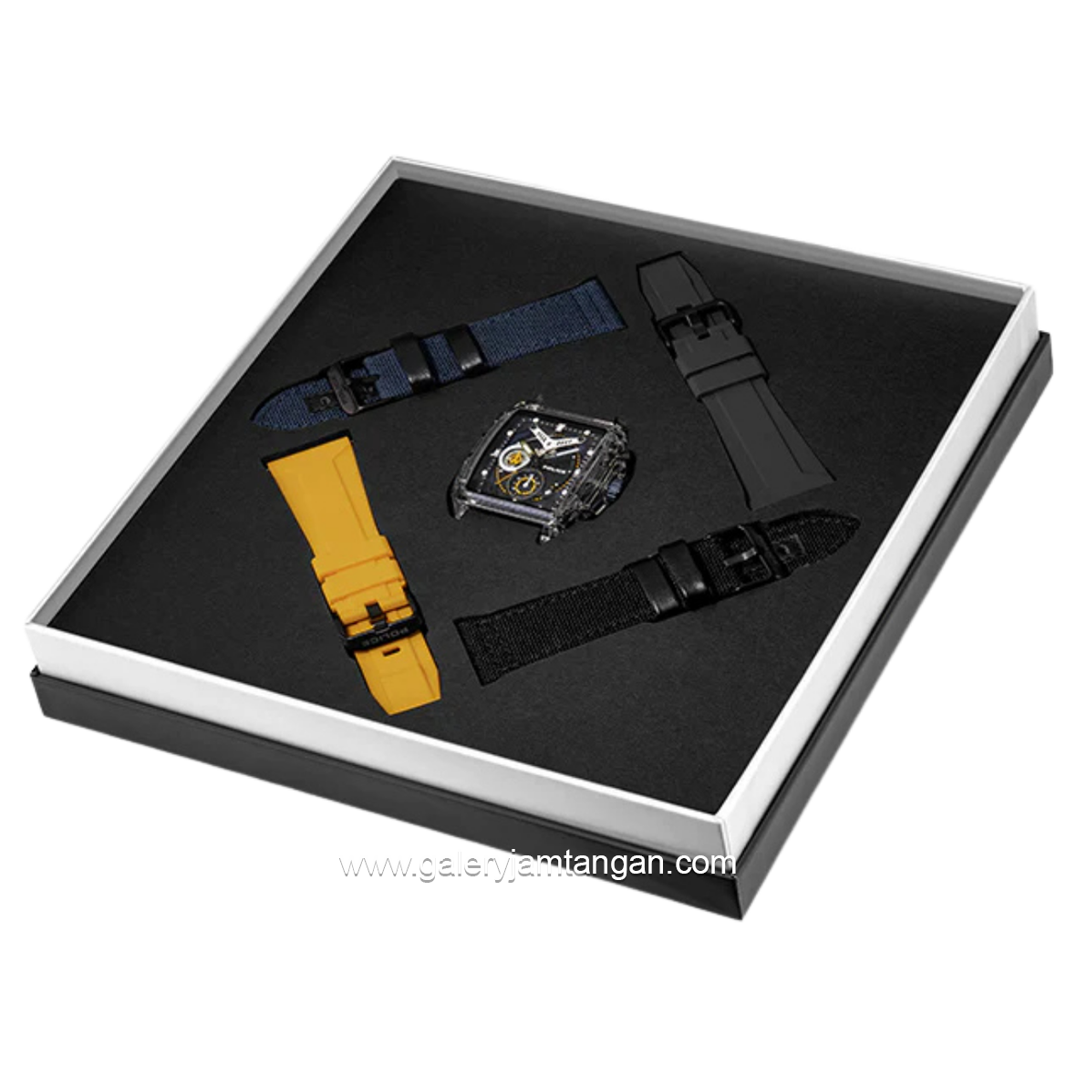 POLICE PEWGC00770X1 BLUE FREE RUBBER STRAP