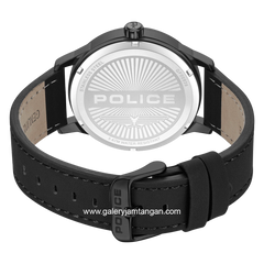 POLICE JET PEWGF0093603 Black Leather Strap